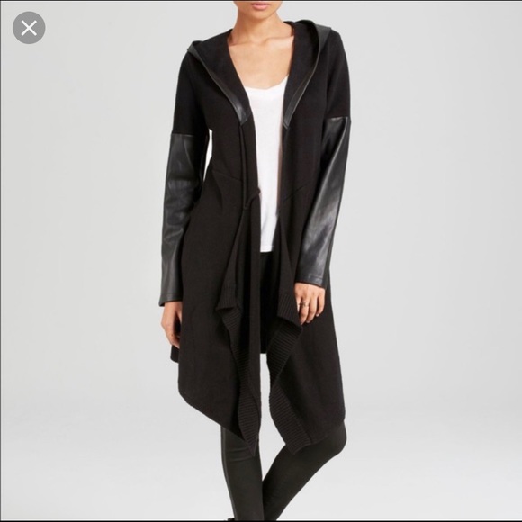 Blank NYC Sweaters - Faux Leather Cardigan⭐️